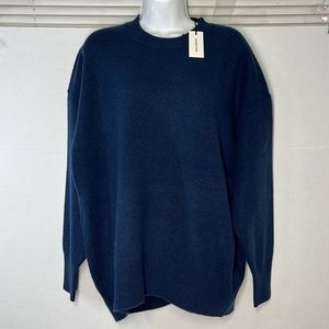 Aritzia color total eclipse Toba Luxe Cashmere Sweater